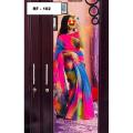 Exclusive Designer Hand Print Half Silk Saree for women - Sari. 