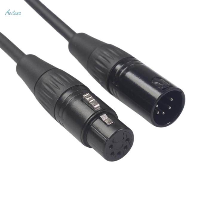 Black%205Pin%20XLR%20Male%20Plug%20to%205Pin%20XLR%20Female%20Audio%20Cable%20Adapter%20XK1075%205m%20-%20Image%206