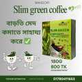 SLIM GREEN COFFEE -Genoderma (18 SATCHES) 180 GM (WINS TOWN). 