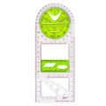 8pcs Plastic Geometry Stationery Set Maths Drawing Compasses Ruler Set Students Draw Measuring Tools School Office Stationery MuXiaRe.