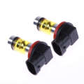 2 X High  Led Lights 100W H8 H11 Yellow Fog Light 2828 20Led Headlight Lamp. 