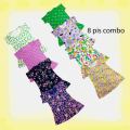 8 Pieces Multicolor Printed Girls Frock By Any color, girls top, girls dress, girls dress top, girls t shirt, baby top, kids top. 
