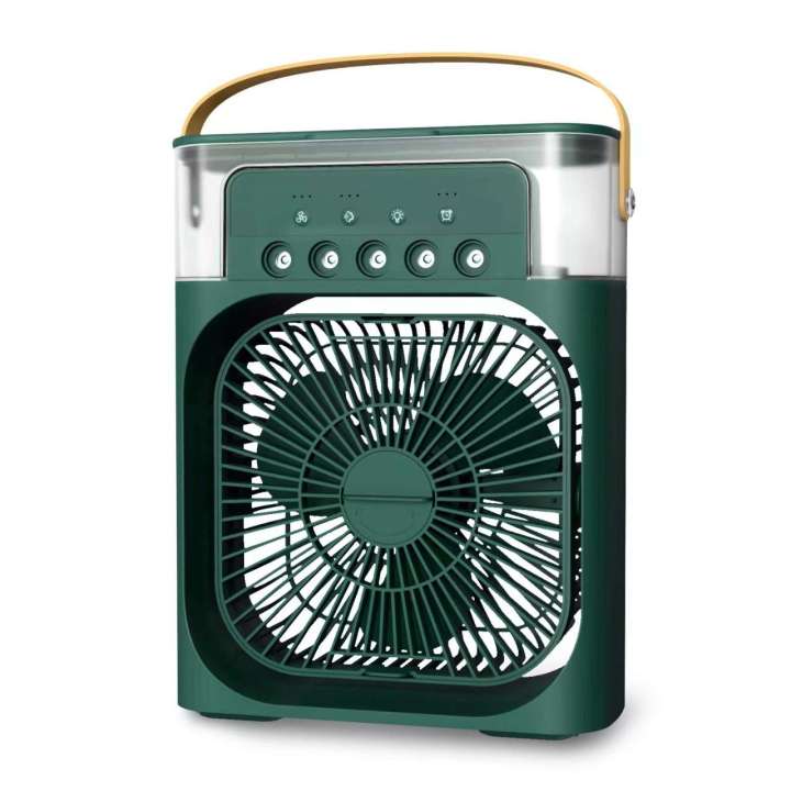 Mini Air Cooler Fan LED Night Light