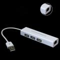 USB to RJ45 Ethernet Network Adapter Card With 3 Ports USB Ports Hub. 