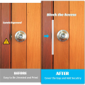 2 Pcs Door Latch Guard Plate Outswing Angle Latch Protector Door Latch Cover Latch Shield L Shaped Security Easy Install Easy to Use 11Inch.