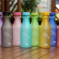 1Pc Multi color options for frosted plastic portable AS material soda bottles. 