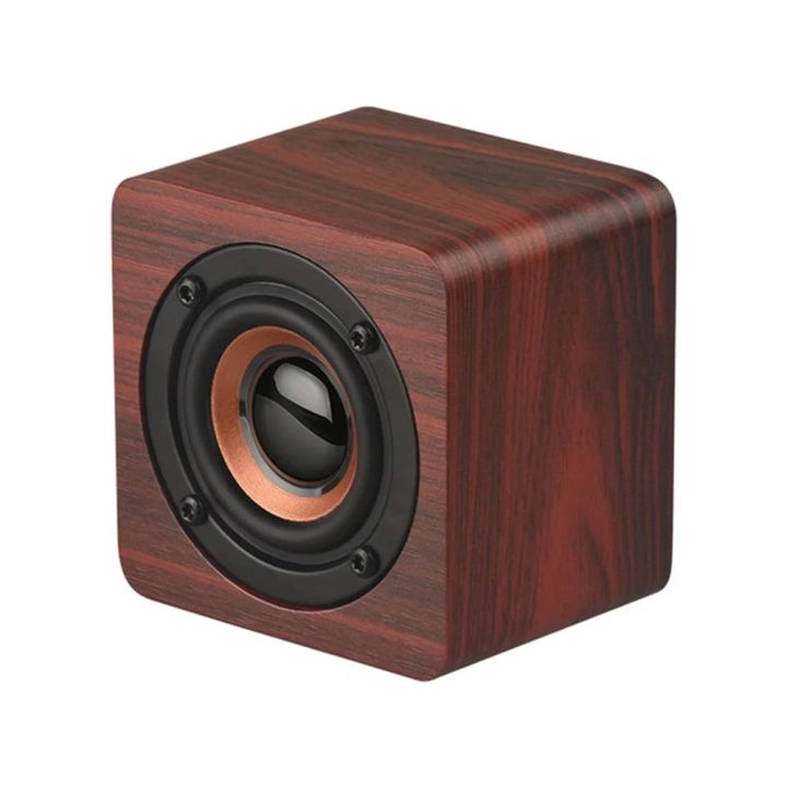 Wooden Speaker Portable Bluetooth Speakers Wood Wireless Subwoofer Stereo Powerful Bass Sound Box Music Player For Phone Laptop