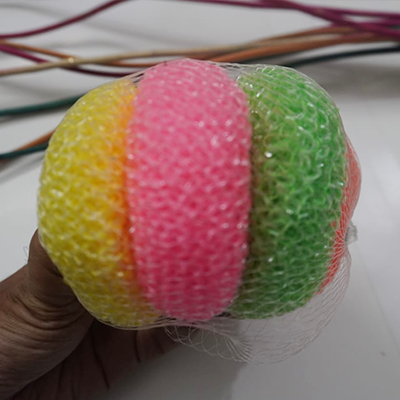 Kitchen Dish Washer Sponge_12pcs_Dishwasher/Majoni_Plastic Dish Washer Pad (Round)_Scrubber