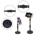 Desktop Mobile Phone Holder Stand 360 Rotate for Live Streaming Shoot YouTube TikTok Video Round Base Smartphone. 
