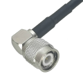 RG58 TNC Male Plug to TNC Male Plug Right Angle Connector Jumper Pigtail Cable. 