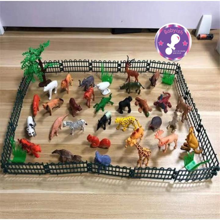 Mini Animal Zoo- Animal Play Sets More Than 25 Pieces - বাচ্চাদের খেলনা