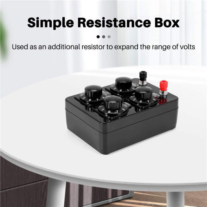 NXFDSIOZ%204X%200-9999%20Ohm%20Simple%20Resistance%20Box%20Precision%20Variable%20Decade%20Resistor%20Teaching%20Instrument%20-%20Image%207