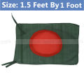 1.5ft x 1ft Bangladesh National Flag Set-A China Fabrics Potaka Show Patriotism ideal for Any Occasion Celebrate Victory or Independence Day Stationery Craft items Green And Red Color - Sticky Notes Gift Item Brand Class. 