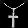 Punk Luxury Rhinestone Big Cross Pendant Cuban Necklace For Women Hip Hop Iced Out Cuban Link Chain Necklace Rapper Men Jewelry.