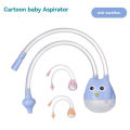 Newborn Baby Nasal Aspirator Baby Nose Cleaner Cartoon Kids Suction Tool Protection Health Care Infant Safe Mouth Nasal Suction Devic. 