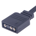 25cm RGB Cable 3-Pin 5V Adapter Connector for Corsair SP/HD/LL/ML/QL RGB To Standard ARGB Eatop.
