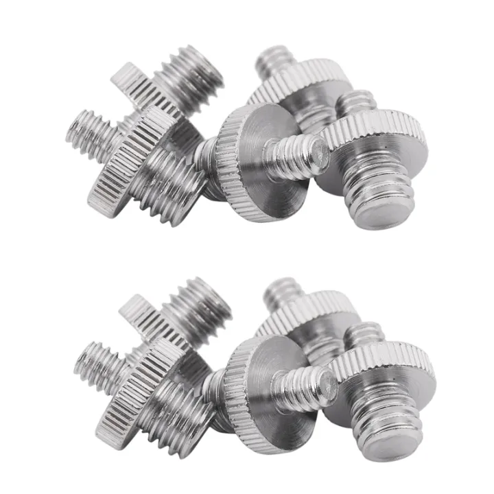 10%20Pieces%201/4%20Inch%20Male%20to%201/4%20Inch%20Male%20Metal%20Threaded%20Screw%20Adapter%20Tripod%20Screw%20Converter%20-%20Image%202