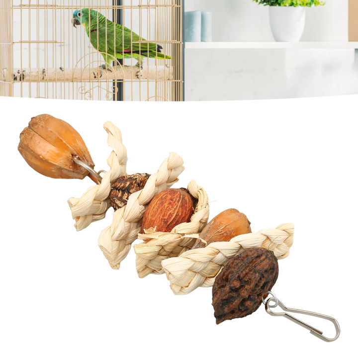 Parrot%20Chew%20Toy,%20Bird%20Gnawing%20Toy%20Natural%20Corn%20Leaf%20and%20Nut%20for%20Home%20Use%20-%20Image%209