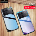 2 Pack Phone case For Xiaomi Poco M6 Pro 4G Soft Transparent Full Protection Clear Back Cover For Poco M6 Pro case.