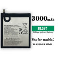 Mobile Phone Battery For Lenovo K6 (K33a48) Model BL267 (3000mAh) Quality 3.85V 11.6Wh. 