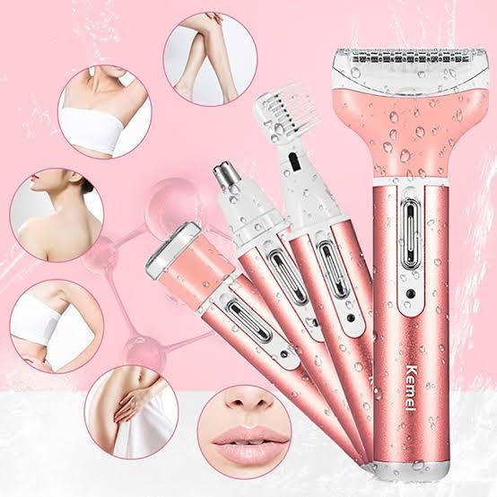 Kemei%20KM-6637%20Multifunctional%204%20in%201%20Rechargeable%20woman%20body%20shaver%20Beard%20Eyebrow,%20Nose%20Trimmer%20set%20Female%20Electric%20shaver%20-%20Image%207
