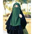 Niqab Muslim Hijab 2 Layers Face Cover - Hijab Collection - Hijab Collection - Hijab. 