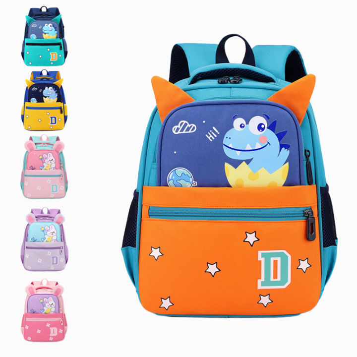 Kids Dinosaur Backpack – 3D Animal Print Canvas School Bag For Toddlers & Kindergarten | Water-Resistant & Ergonomic