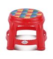 RFL Round Short Stool Red 76778. 