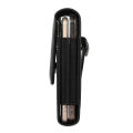 Leather Dual Pouch Wallet Card Holder Two Mobile Phone Belt Clirelaxp Case For iPhone Samsung Xiaomi Huawei 2 Holster Men Waist Bag.