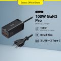 Baseus 100W GaN3 Pro Desktop Charger QC 3.0 PD 4.0 Fast Charger For iPhone 14 13 12 Pro Max USB Type C Fast Charging Station For MacBook Laptop Xiaomi Samsung.