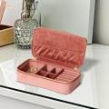 Jewelry Box Organizer Dual Zippers Display Holder Boxes Traveling for Stud.