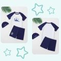 Children's swimsuits, boys, middle and large children, students, split swimsuit sets, cartoon prints, Korea baby beach swimsuits.