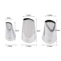 #61 #122 #123 3Pcs/set Rose Petal Piping Nozzle Cake Decorating Icing Tip Stainless Steel Pastry Nozzles For Cream Korea Bean Paste Flower Petal. 