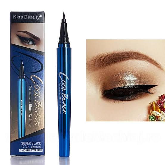 Kiss Beauty Cool Black Permanent Black Eyeliner