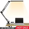 LED Desk Lamp Eye-Caring Adjustable Swing Arm Table Light with Clamp reading lights night light for Study Reading Work Task. 