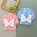 Japanese big bow dry hair hat female absorbent quick-drying shower cap cute bath wipe hair dry hair towel shower cap wrap headscarf.