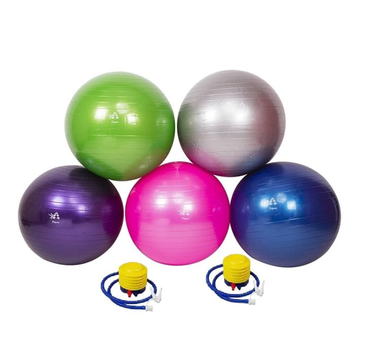 Chinese%2075cm%20Plain%20Yoga%20Ball%20/%20Gym%20Ball%20with%20Pumper%20Multicolor%20-%20Sports%20&%20Fitness%20-%20Image%207