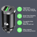 100W USB Mini Invisible Car Charger Suitable for /// Mobile Phones.