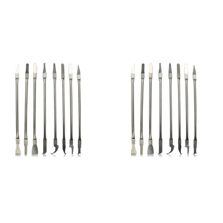 2X 8in 1 IC Chip Repair Thin Tools Set CPU Metal Remover Burin to Remove for Phone Computer CPU IC Chip Repair