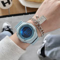 Electronic watches for men and women student waterproof ins style Korean version simple junior high school youth sports children's watches.