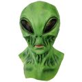 alien latex mask hood halloween horror funny holiday dress up cosplay escape room.