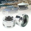 Trailer Axle Dust Cap Erosion Resistance Trailer Hub Grease Cap Easy To Install 2.44in OD with Rubber Plugs for Boat Trailer 5200-6000 Lb Axles.