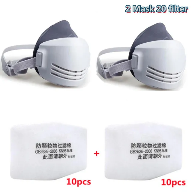 Dust%20Mask%20+20pcs%20Filter%20Cotton%20Respirator%20Half%20Face%20Dust-proof%20Mask%20Anti%20Industrial%20Construction%20Dust%20Haze%20Fog%20Safety%20Gas%20mask%20-%20Image%207