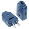 US American Plug 2 Pin Adjustable Male Power Plug Female Socket Outlet Adaptor.