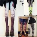 Women Who's He Tights Japan Pielpie Cat Harajuku Tattoo Cat Pantyhose Female Fancy Stocking Medias Party Pants Women Pantyhoses. 