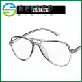 Trendy retro double beam glasses frame personality versatile ultra-light glasses frame with myopia fashion flat mirror. 