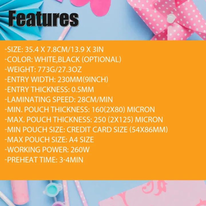 SL280%20Laminator%20A4%20HOT/COLD%20Laminating%20Machine%20FREE%2010%20SHEETS%20LAM%20FILMS%20-%20Image%203