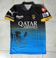 IPL Royal Challenger Bangalore Jersey 2023 Short Sleeve Premium Design with Caller - Honeycomb Fabric RCB Jersey 2023. 