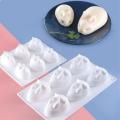 Rabbit Mold Bunny Cake Mold Silicone Mold Handmade Soap Mold Candle Model.