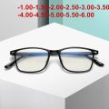 2022 New Myopia Glasses Women Men Anti-Blue Light Finished Nearsighted Eyeglasses Degree-1.00-1.50-2.00-2.50-3.00-3.50-4.00-4.50. 